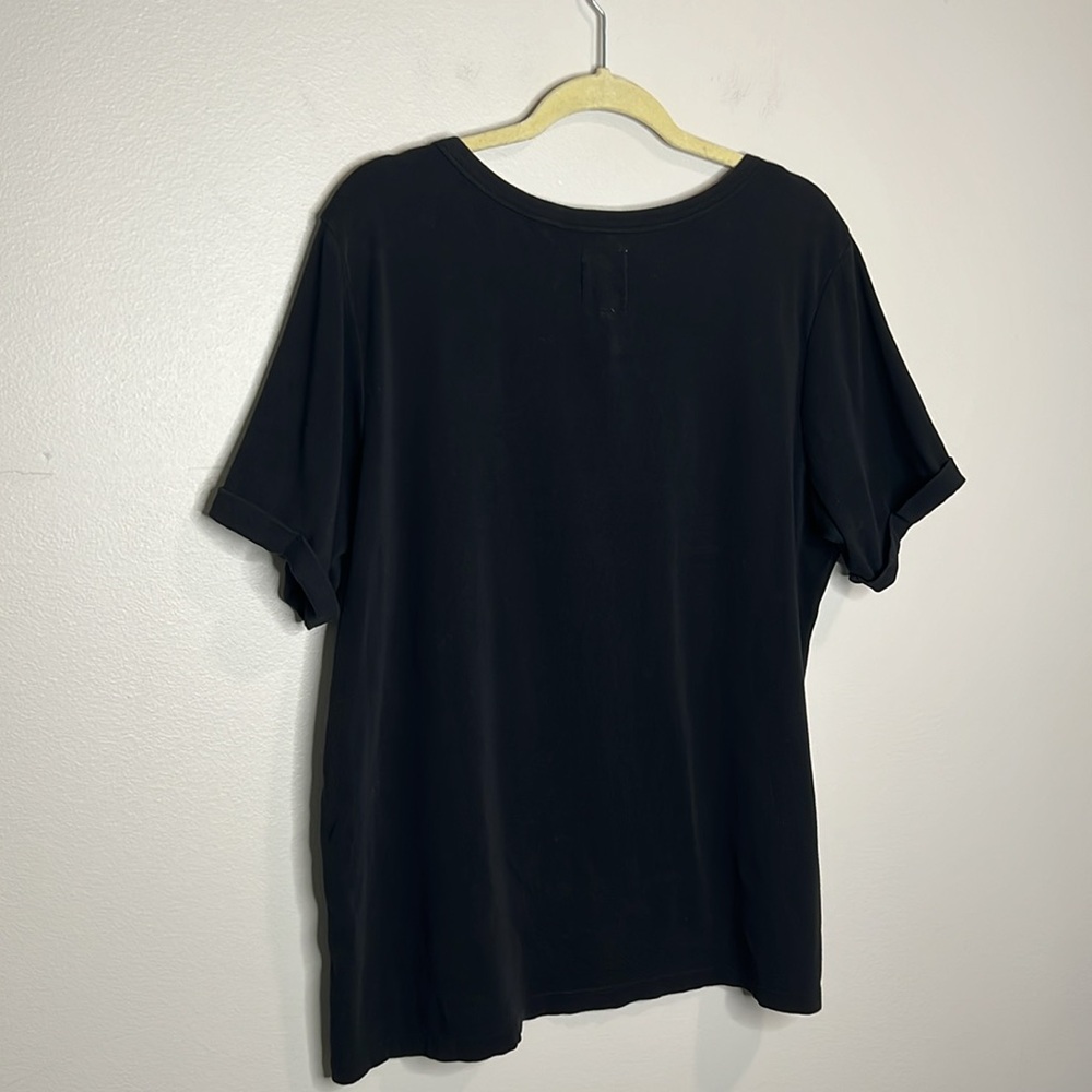 For Days Ribbed Knit black oversized tee size medium - Picture 8 of 10